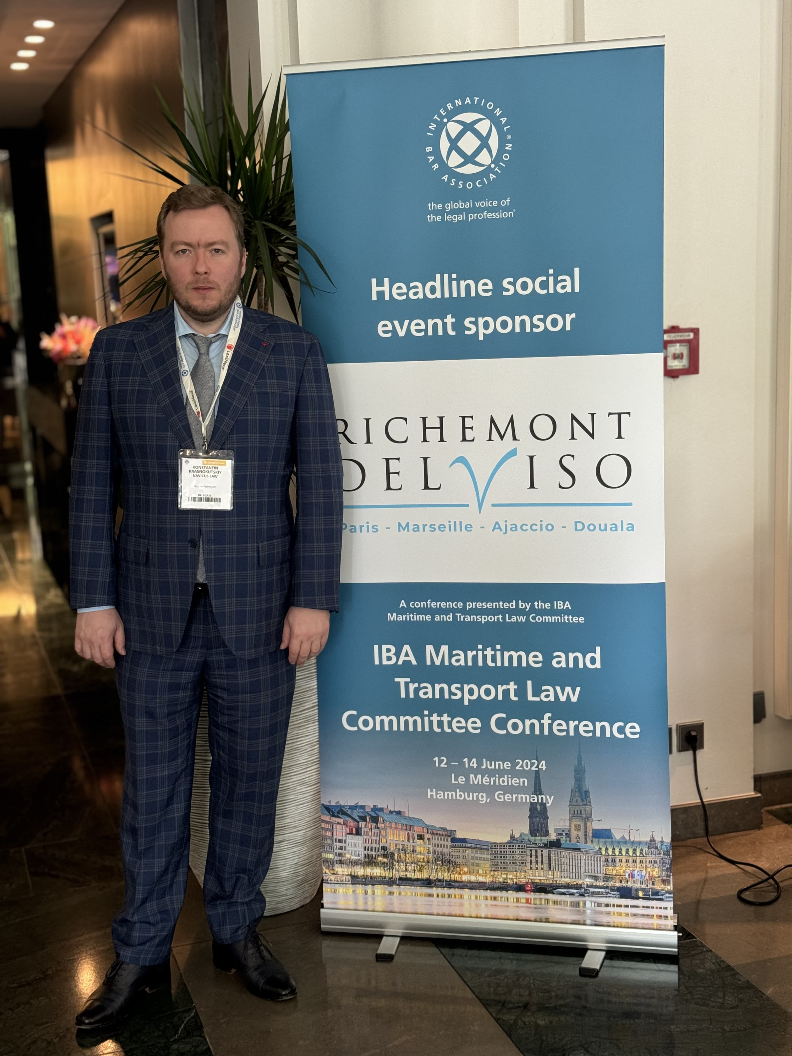 Konstantin Krasnokutskiy Participates at IBA Maritime and Transport Law Conference in Hamburg, Germany