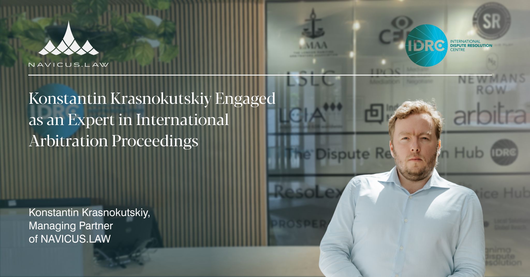 Konstantin Krasnokutskiy Engaged as an Expert in International Arbitration Proceedings